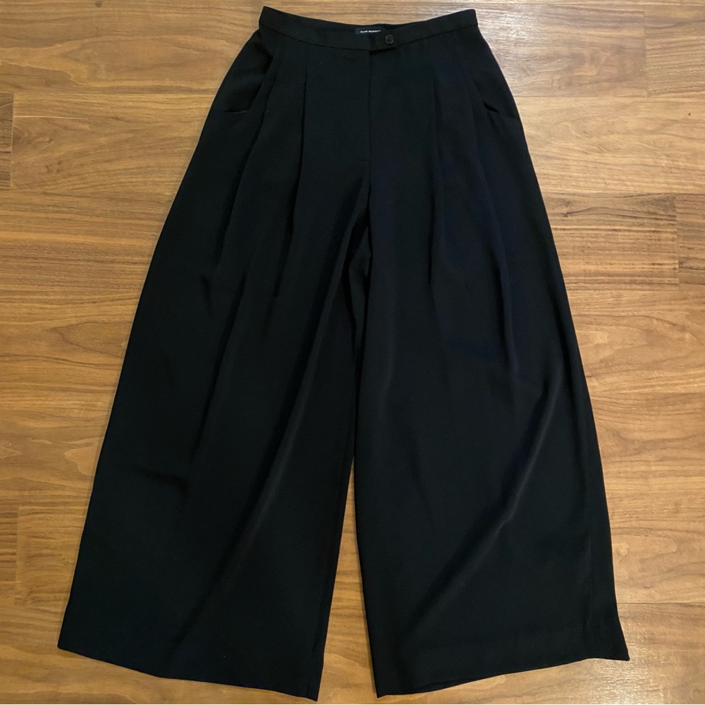Club Monaco Black Wide Leg Tailored Pants Size 6